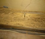 Damaged framing timbers
